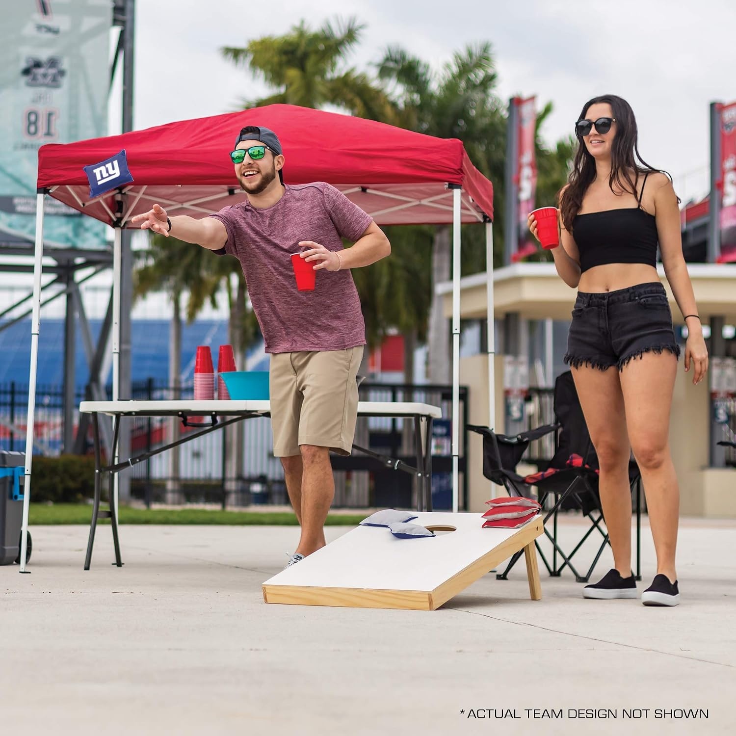 image:imageNCAA College Dual Sided Bean Bags by Wild Sports 8 Count Premium Toss Bags for Cornhole Set  Great for Tailgates Outdoors BackyardFlorida Gators