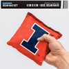 image:imageNCAA College Dual Sided Bean Bags by Wild Sports 8 Count Premium Toss Bags for Cornhole Set  Great for Tailgates Outdoors BackyardIllinois Fighting Illini
