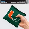 image:imageNCAA College Dual Sided Bean Bags by Wild Sports 8 Count Premium Toss Bags for Cornhole Set  Great for Tailgates Outdoors BackyardMiami Hurricanes