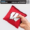 image:imageNCAA College Dual Sided Bean Bags by Wild Sports 8 Count Premium Toss Bags for Cornhole Set  Great for Tailgates Outdoors BackyardWisconsin Badgers
