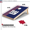 image:imageNFL Football Portable Cornhole Set 2 Boards 8 BagsNew York Giants