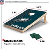 image:imageNFL Football Portable Cornhole Set 2 Boards 8 BagsPhiladelphia Eagles