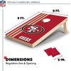 image:imageNFL Football Portable Cornhole Set 2 Boards 8 BagsSan Francisco 49ers