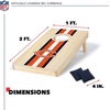image:imageNFL Football Portable Cornhole Set 2 Boards amp 8 Bean BagsChicago Bears