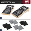 image:imageNFL Pro Football 2 x 4 Wood Direct Print Tournament Cornhole Set by Wild Sports Comes with 8 Bean Bags  Perfect for Tailgate Outdoor BackyardLas Vegas Raiders