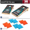 image:imageNFL Pro Football 2 x 4 Wood Direct Print Tournament Cornhole Set by Wild Sports Comes with 8 Bean Bags  Perfect for Tailgate Outdoor BackyardMiami Dolphins