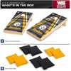 image:imageNFL Pro Football 2 x 4 Wood Direct Print Tournament Cornhole Set by Wild Sports Comes with 8 Bean Bags  Perfect for Tailgate Outdoor BackyardPittsburgh Steelers