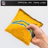 image:imageNFL Pro Football Dual Sided Bean Bags by Wild Sports 8 Count Premium Toss Bags for Cornhole Set  Great for Tailgates Outdoors BackyardLos Angeles Chargers