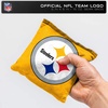 image:imageNFL Pro Football Dual Sided Bean Bags by Wild Sports 8 Count Premium Toss Bags for Cornhole Set  Great for Tailgates Outdoors BackyardPittsburgh Steelers
