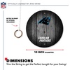 image:imageSolid Wood NFL Hook amp Ring Toss Set with Direct Print HD Team Graphics  Easy Hang Hook and Ring Toss Target  Great Gift for Any Football Fan Ring Toss Family Game for a Game RoomCarolina Panthers