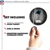 image:imageSolid Wood NFL Hook amp Ring Toss Set with Direct Print HD Team Graphics  Easy Hang Hook and Ring Toss Target  Great Gift for Any Football Fan Ring Toss Family Game for a Game RoomCarolina Panthers