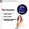 image:imageSolid Wood NFL Hook amp Ring Toss Set with Direct Print HD Team Graphics  Easy Hang Hook and Ring Toss Target  Great Gift for Any Football Fan Ring Toss Family Game for a Game RoomBaltimore Ravens