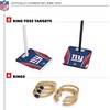 image:imageSolid Wood NFL Quoits Set with Direct Print HD Team Graphics  Tailgate Ring Toss Game  Great Gift for Any Football Fan Ring Toss Family Outdoor Games for The BeachNew York Giants