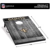 image:imageWild Sports 2 x 3 MDF Cornhole Set 2 Boards amp 8 Bean BagsNew Orleans Saints