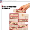 image:imageWild Sports NFL Giant Stacking Wooden Blocks  Tumbling Tower Classic Family Game Stacks  Great Gift for Any Football FanAtlanta Falcons