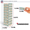 image:imageWild Sports NFL Giant Stacking Wooden Blocks  Tumbling Tower Classic Family Game Stacks  Great Gift for Any Football FanCarolina Panthers