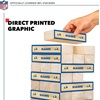 image:imageWild Sports NFL Giant Stacking Wooden Blocks  Tumbling Tower Classic Family Game Stacks  Great Gift for Any Football FanLos Angeles Rams