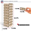 image:imageWild Sports NFL Giant Stacking Wooden Blocks  Tumbling Tower Classic Family Game Stacks  Great Gift for Any Football FanNew Orleans Saints