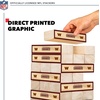 image:imageWild Sports NFL Giant Stacking Wooden Blocks  Tumbling Tower Classic Family Game Stacks  Great Gift for Any Football FanWashington Commanders