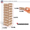 image:imageWild Sports NFL Giant Stacking Wooden Blocks  Tumbling Tower Classic Family Game Stacks  Great Gift for Any Football FanWashington Commanders