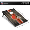 image:imageWild Sports NFL MDF Cornhole Set 2 Boards amp 8 Cornhole BagsCleveland Browns