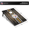 image:imageWild Sports NFL MDF Cornhole Set 2 Boards amp 8 Cornhole BagsPittsburgh Steelers