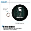 image:imageWild Sports Solid Wood College Hook amp Ring Toss Set with Direct Print HD Team Graphics  Easy Hang Hook and Ring Toss Target  Great Gift for Any NCAA FanMichigan State Spartans