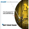 image:imageWild Sports Solid Wood College Hook amp Ring Toss Set with Direct Print HD Team Graphics  Easy Hang Hook and Ring Toss Target  Great Gift for Any NCAA FanMichigan Wolverines