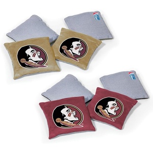 image:imageNCAA College Dual Sided Bean Bags by Wild Sports 8 Count Premium Toss Bags for Cornhole Set  Great for Tailgates Outdoors BackyardFlorida State Seminoles
