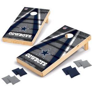 image:imageNFL Pro Football 2 x 4 Wood Direct Print Tournament Cornhole Set by Wild Sports Comes with 8 Bean Bags  Perfect for Tailgate Outdoor BackyardDallas Cowboys