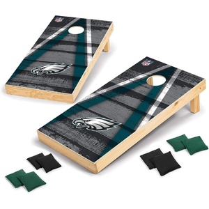 image:imageNFL Pro Football 2 x 4 Wood Direct Print Tournament Cornhole Set by Wild Sports Comes with 8 Bean Bags  Perfect for Tailgate Outdoor BackyardPhiladelphia Eagles