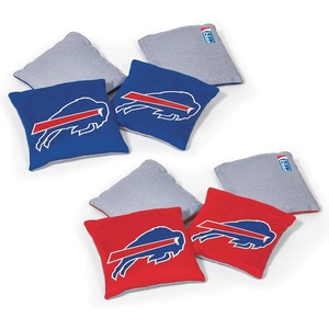 image:imageNFL Pro Football Dual Sided Bean Bags by Wild Sports 8 Count Premium Toss Bags for Cornhole Set  Great for Tailgates Outdoors BackyardBuffalo Bills