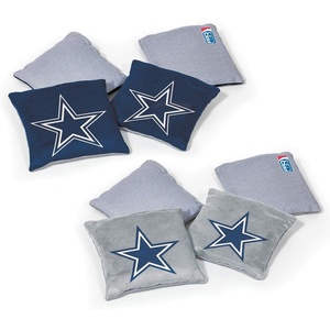 image:imageNFL Pro Football Dual Sided Bean Bags by Wild Sports 8 Count Premium Toss Bags for Cornhole Set  Great for Tailgates Outdoors BackyardDallas Cowboys