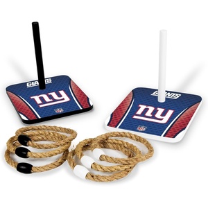 image:imageSolid Wood NFL Quoits Set with Direct Print HD Team Graphics  Tailgate Ring Toss Game  Great Gift for Any Football Fan Ring Toss Family Outdoor Games for The BeachNew York Giants
