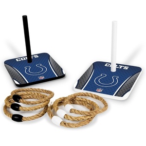 image:imageSolid Wood NFL Quoits Set with Direct Print HD Team Graphics  Tailgate Ring Toss Game  Great Gift for Any Football Fan Ring Toss Family Outdoor Games for The BeachIndianapolis Colts