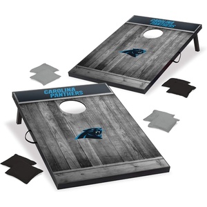 image:imageWild Sports 2 x 3 MDF Cornhole Set 2 Boards amp 8 Bean BagsCarolina Panthers