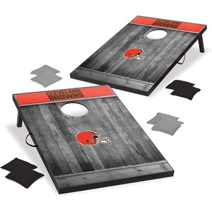 image:imageWild Sports 2 x 3 MDF Cornhole Set 2 Boards amp 8 Bean BagsCleveland Browns