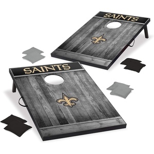 image:imageWild Sports 2 x 3 MDF Cornhole Set 2 Boards amp 8 Bean BagsNew Orleans Saints