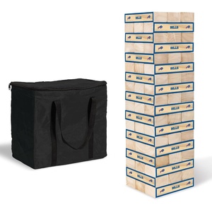 image:imageWild Sports NFL Giant Stacking Wooden Blocks  Tumbling Tower Classic Family Game Stacks  Great Gift for Any Football FanBuffalo Bills