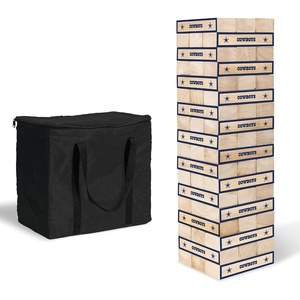 image:imageWild Sports NFL Giant Stacking Wooden Blocks  Tumbling Tower Classic Family Game Stacks  Great Gift for Any Football FanDallas Cowboys