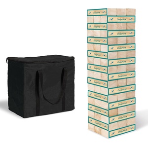 image:imageWild Sports NFL Giant Stacking Wooden Blocks  Tumbling Tower Classic Family Game Stacks  Great Gift for Any Football FanMiami Dolphins