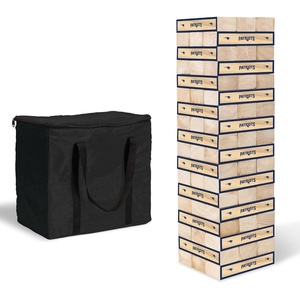 image:imageWild Sports NFL Giant Stacking Wooden Blocks  Tumbling Tower Classic Family Game Stacks  Great Gift for Any Football FanNew England Patriots