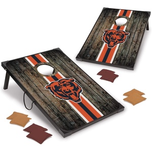 image:imageWild Sports NFL MDF Cornhole Set 2 Boards amp 8 Cornhole BagsChicago Bears