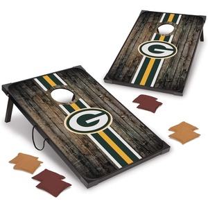 image:imageWild Sports NFL MDF Cornhole Set 2 Boards amp 8 Cornhole BagsGreen Bay Packers