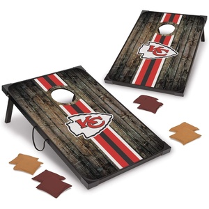 image:imageWild Sports NFL MDF Cornhole Set 2 Boards amp 8 Cornhole BagsKansas City Chiefs