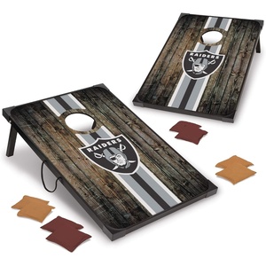 image:imageWild Sports NFL MDF Cornhole Set 2 Boards amp 8 Cornhole BagsLas Vegas Raiders