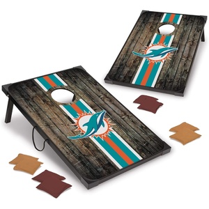 image:imageWild Sports NFL MDF Cornhole Set 2 Boards amp 8 Cornhole BagsMiami Dolphins