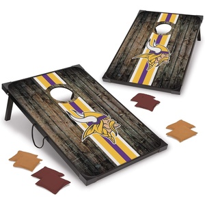 image:imageWild Sports NFL MDF Cornhole Set 2 Boards amp 8 Cornhole BagsMinnesota Vikings
