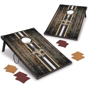 image:imageWild Sports NFL MDF Cornhole Set 2 Boards amp 8 Cornhole BagsNew Orleans Saints