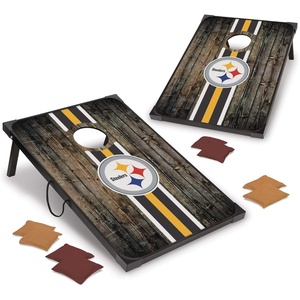 image:imageWild Sports NFL MDF Cornhole Set 2 Boards amp 8 Cornhole BagsPittsburgh Steelers